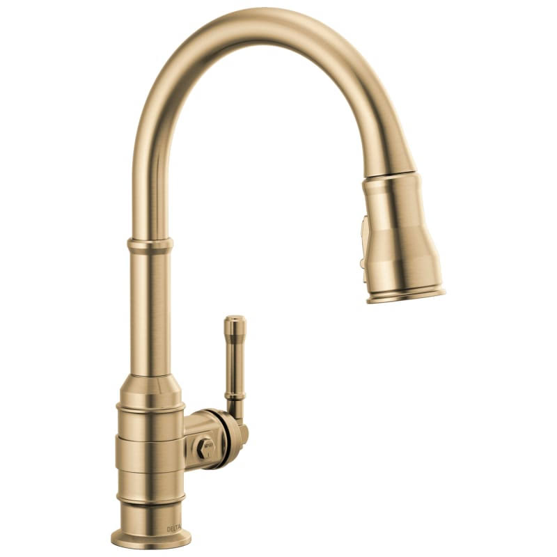 Delta Broderick Single Handle Pull-Down Kitchen Faucet, Bronze 9190-QGHQL9_ACQC