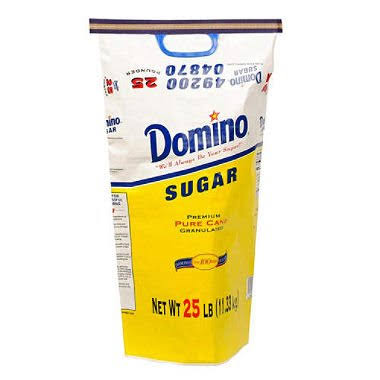 Domino Granulated Sugar 25 lb. 8MQQTB_4IRS Domino Granulated Sugar 25 lb. 8MQQTB_4IRS