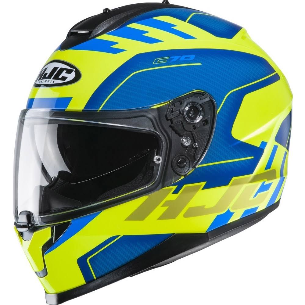 HJC C70 Koro Helmet, yellow-blue, Size FXSMWO_O1OG