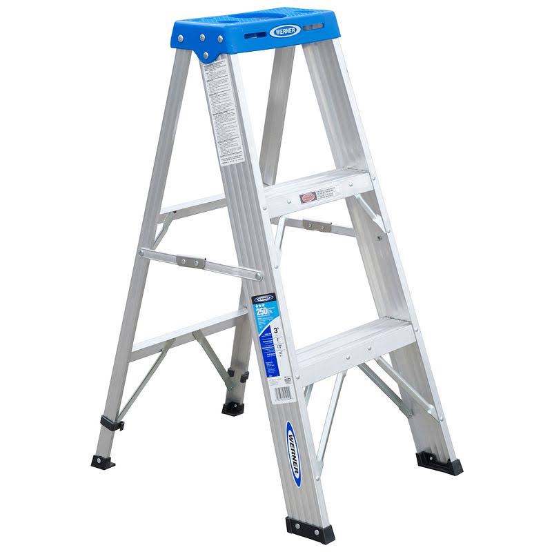 Werner 3ft Type I Aluminum Step Ladder SNRTOQ_UQDX Werner 3ft Type I Aluminum Step Ladder SNRTOQ_UQDX