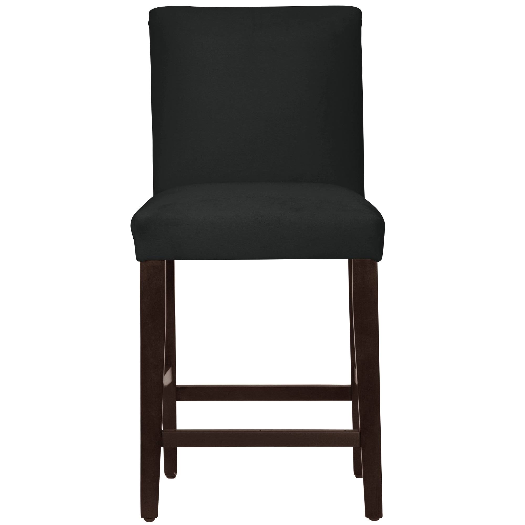 Velvet Parsons Counter Height Barstool Black Velvet - MUT3IE_PFWM Velvet Parsons Counter Height Barstool Black Velvet - MUT3IE_PFWM