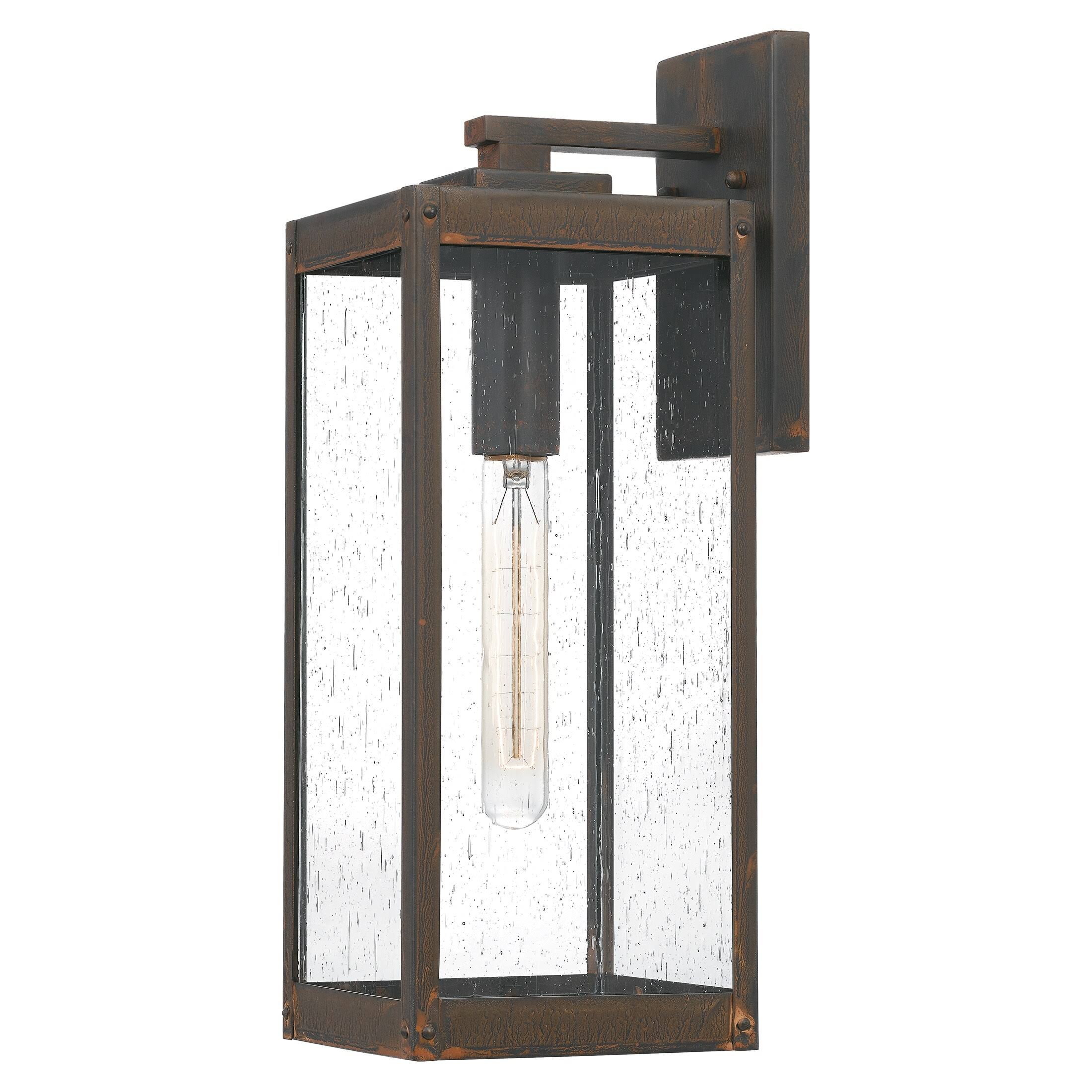 Quoizel Westover 1-Light Outdoor Wall Lantern - Industrial Bronze - 5MJ819_RTF0 Quoizel Westover 1-Light Outdoor Wall Lantern - Industrial Bronze - 5MJ819_RTF0