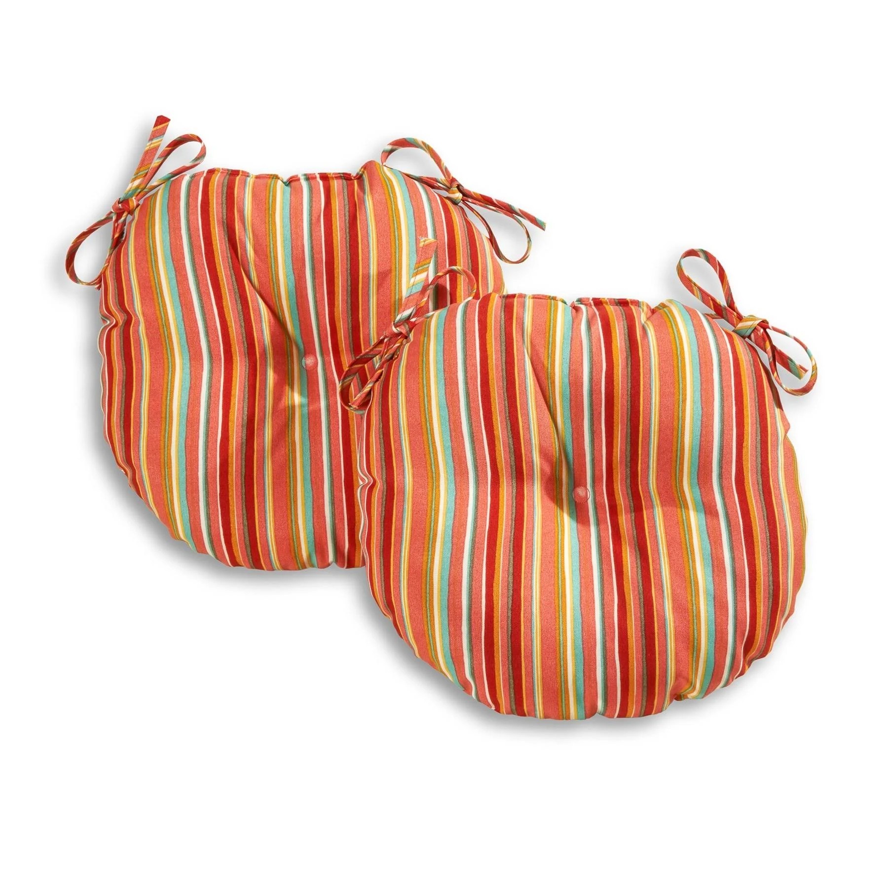 Greendale Home Fashions Round 18 in. Outdoor Bistro Chair Cushion - Set of 2 Watermelon GLROBI_TWES Greendale Home Fashions Round 18 in. Outdoor Bistro Chair Cushion - Set of 2 Watermelon GLROBI_TWES