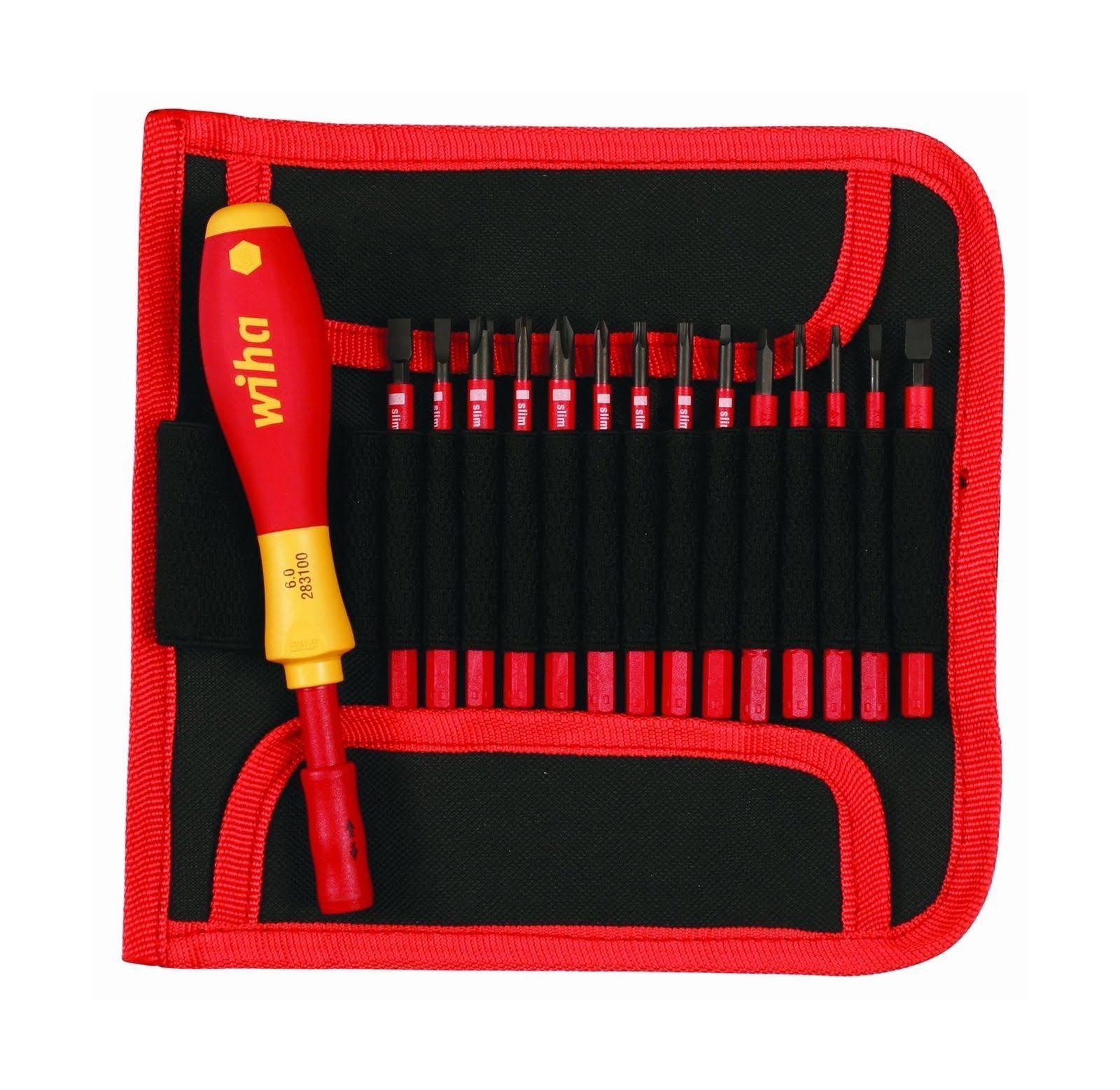 Wiha Tools 28390 Insulated Slimline Interchangeable Set - 15 E4W4B9_Q6EM