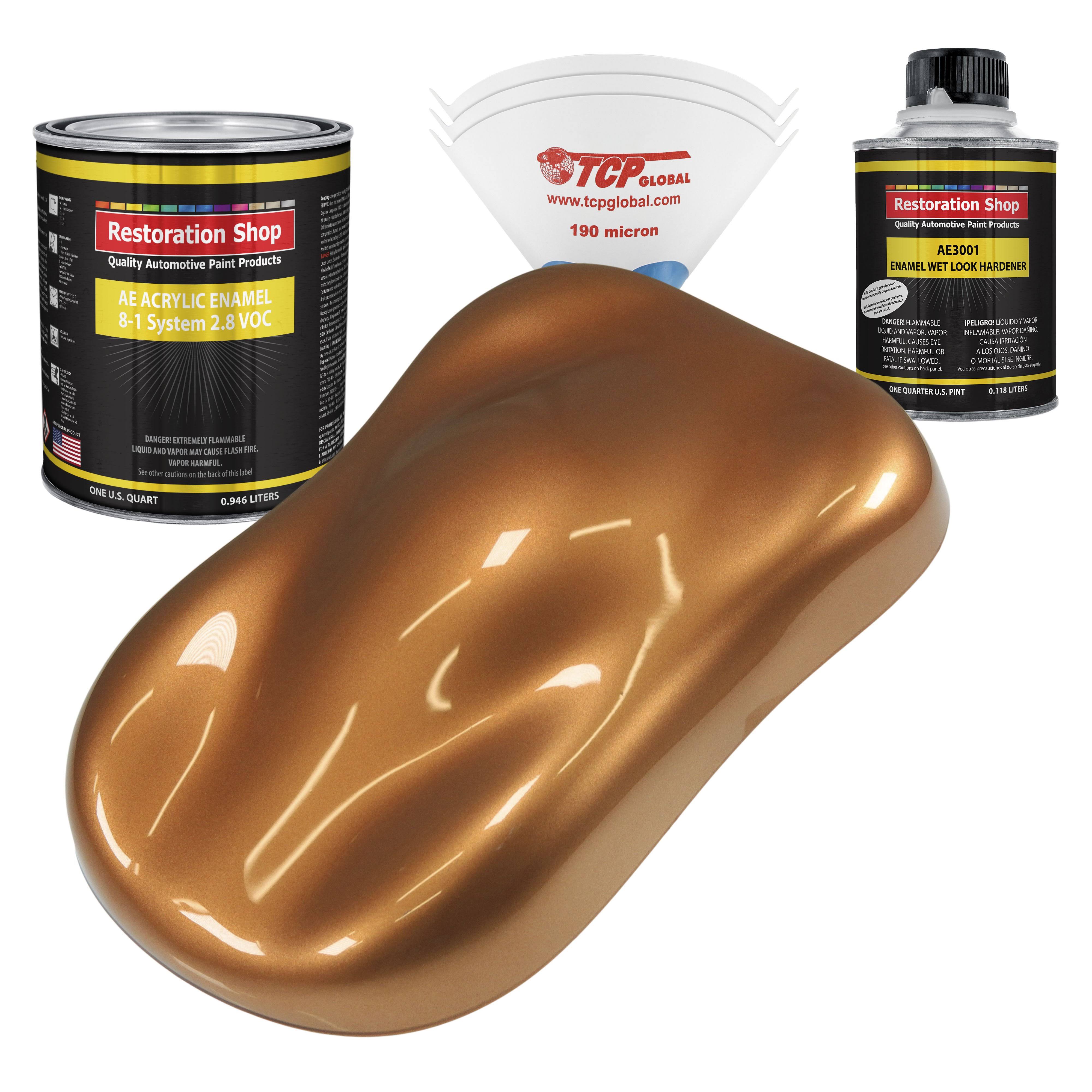 Ginger Metallic Acrylic Enamel Single Stage Car Auto Paint Quart Kit - Restoration Shop, 5JRSIO_9IYX Ginger Metallic Acrylic Enamel Single Stage Car Auto Paint Quart Kit - Restoration Shop, 5JRSIO_9IYX