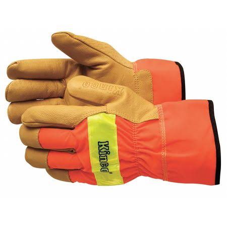 Kinco 1918-S Leather Palm Gloves,orange,s,TRJI3V_S0BA Kinco 1918-S Leather Palm Gloves,orange,s,TRJI3V_S0BA