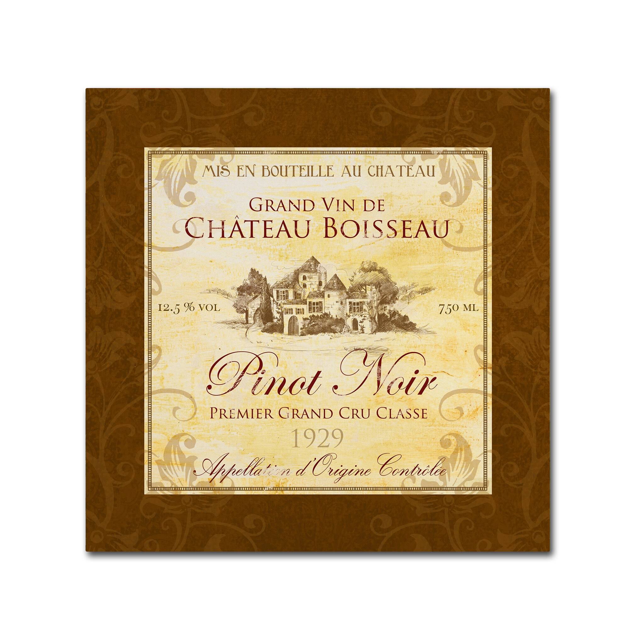 Fiona Stokes-Gilbert 'Wine Label 3' Canvas ISNRWA_BIHQ