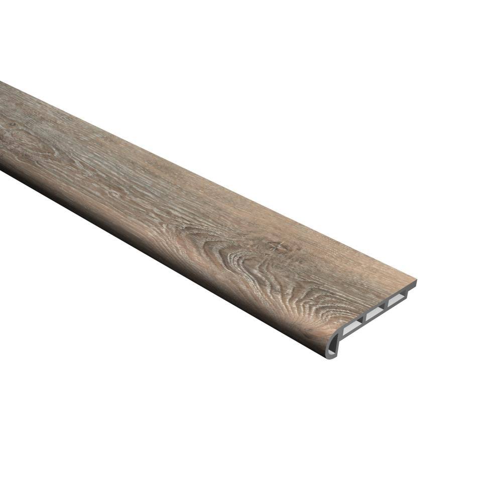 Cali Vinyl Pro with Mute Step 2.06-in x 72-in Dockwood Oak Prefinished Stair Nosing in Brown | R3H9ZA_QQHH Cali Vinyl Pro with Mute Step 2.06-in x 72-in Dockwood Oak Prefinished Stair Nosing in Brown | R3H9ZA_QQHH
