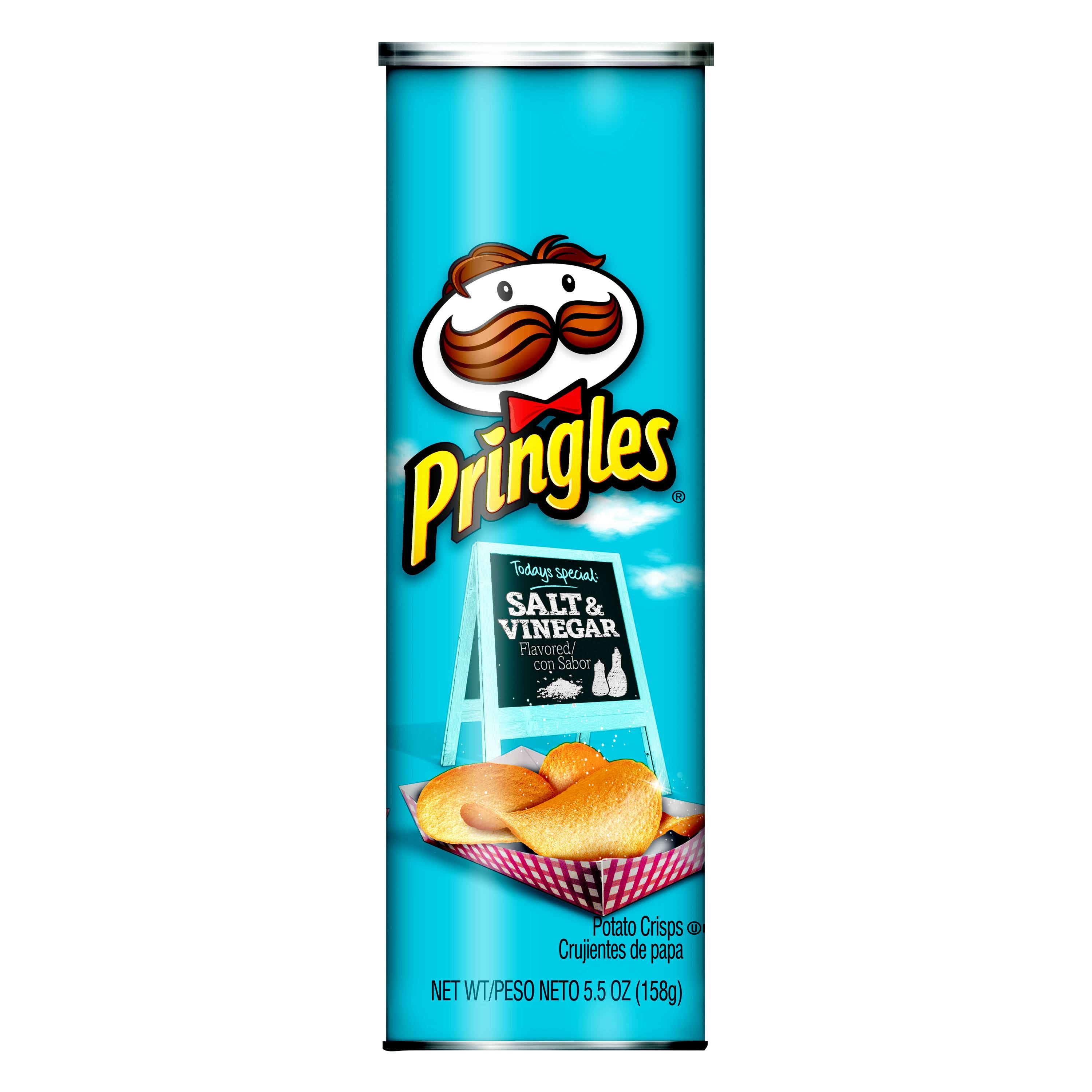 Pringles Potato Crisps, Salt Vinegar - 14 pack, 5.5 oz EFN1JT_AAYZ