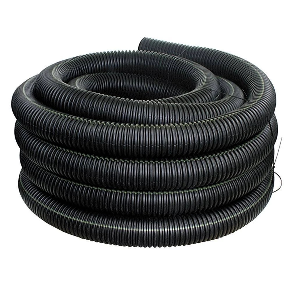 4 in. x 50 ft. Corrugated Pipes Drain Pipe Solid 97YMTN_OK48