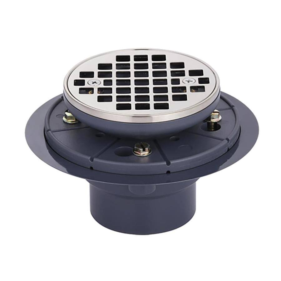 Superior Sinks 6.476-In L Square Holes Round PVC Shower Drain Spsd101-Rd-7ZCS3N_I4PZ Superior Sinks 6.476-In L Square Holes Round PVC Shower Drain Spsd101-Rd-7ZCS3N_I4PZ