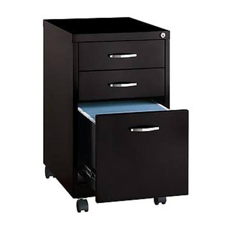 Staples 3-Drawer Vertical File Cabinet, LOCKING, Letter, Black, WHVSUC_DEMK Staples 3-Drawer Vertical File Cabinet, LOCKING, Letter, Black, WHVSUC_DEMK