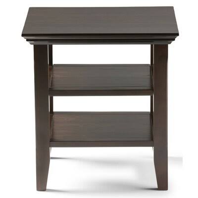 Alcott Hill Pegram Solid Wood End Table Color: Brunette V6TUSQ_R9J3 Alcott Hill Pegram Solid Wood End Table Color: Brunette V6TUSQ_R9J3