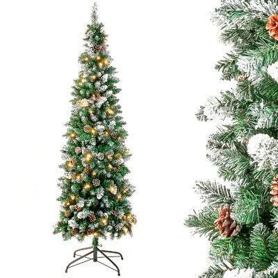 6' Green Fir Artificial Christmas Tree with 170 Clear/White Lights The Holiday P1U1EH_PRIT