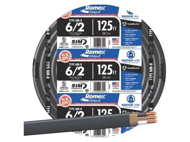 Southwire Romex 6-2 NMW/G Wire ANVGWE_QSUX