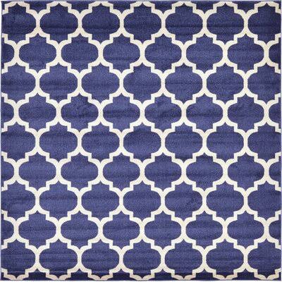 Coughlan Dark Blue Rug Charlton Home Rug Size: Square 10' WMSRAF_NKFQ