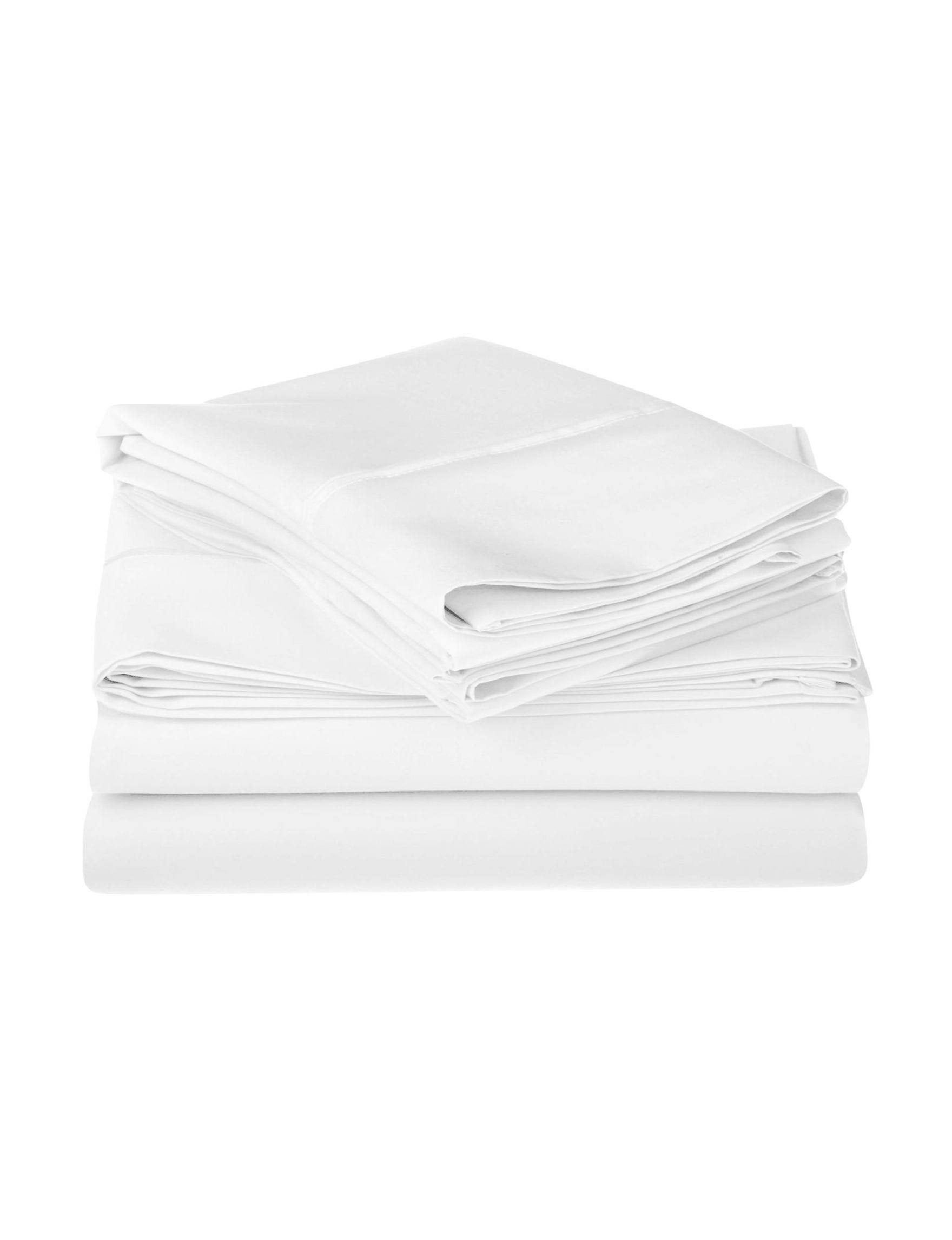 Superior Egyptian Cotton 1200 Thread Count Solid Sheet Set Queen-VO7YVP_WAUE