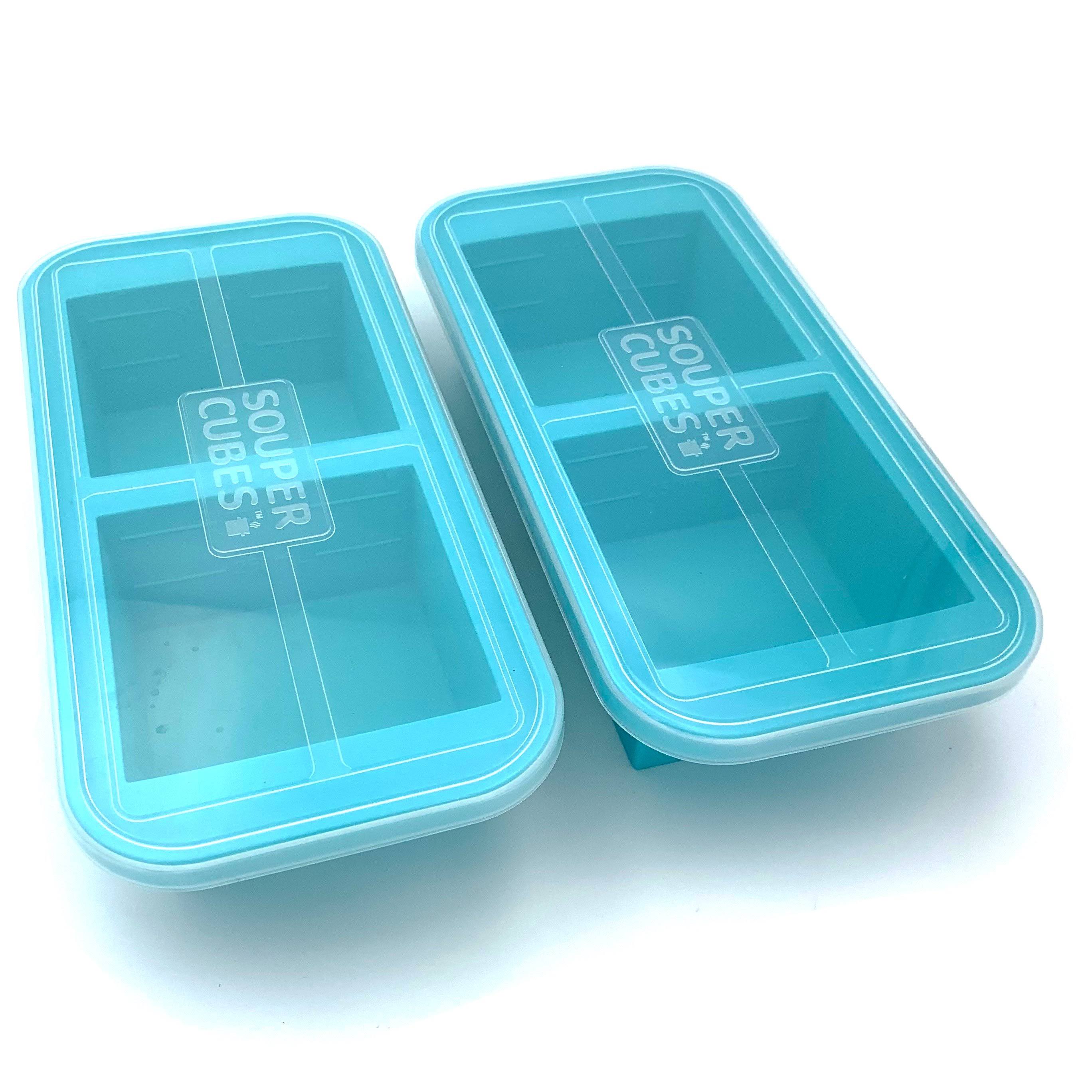 Souper Cubes Extra-Large Silicone Freezer Tray - Makes 2 Perfect 2 Cup Portions - Freeze Soup, Stew, Sauce, or Meals (2 YRHXUL_S0IC