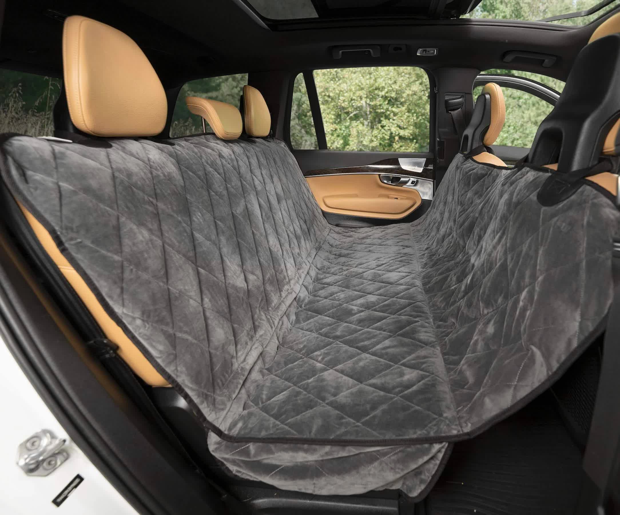 Plush Paws Products Premium Velvet Pet Seat Cover - Reg Size Regular / London Grey / Q1VKAI_CA5B Plush Paws Products Premium Velvet Pet Seat Cover - Reg Size Regular / London Grey / Q1VKAI_CA5B