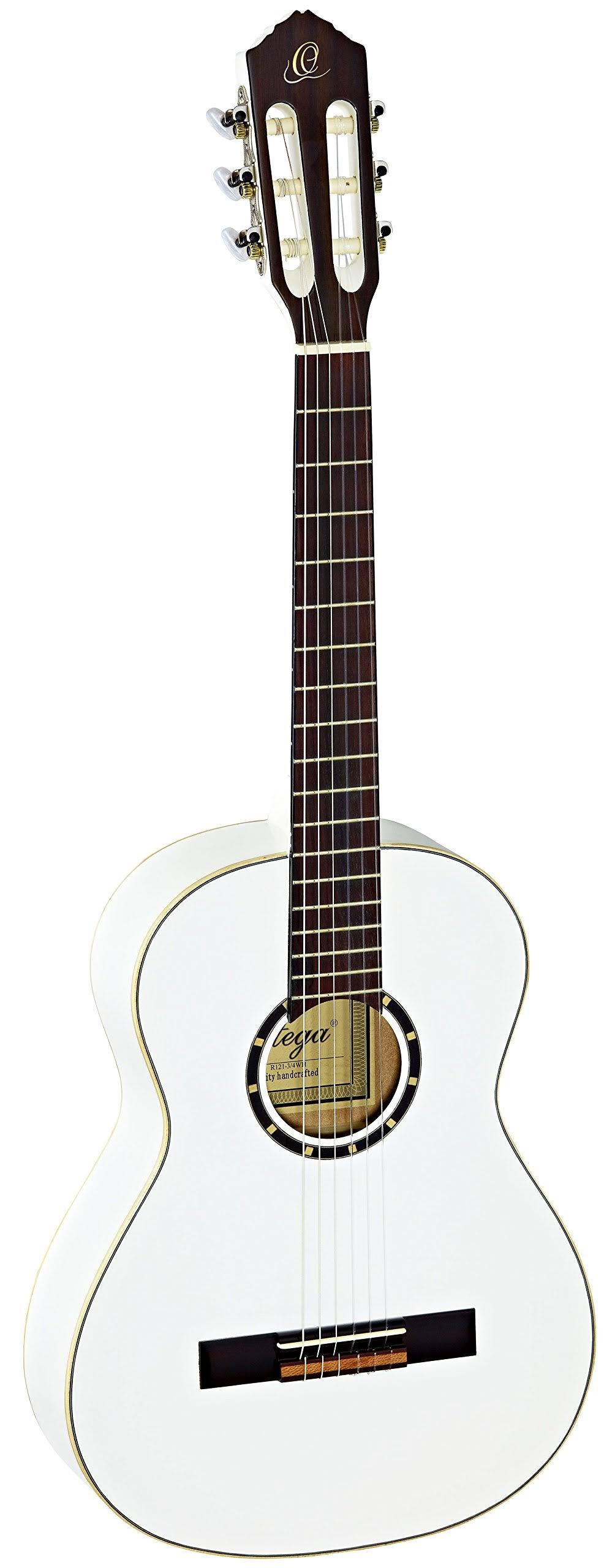 Ortega Family Series R121-3/4WH, 3/4 Size guitar,Spruce Top Gloss White N73NLD_ZQWO Ortega Family Series R121-3/4WH, 3/4 Size guitar,Spruce Top Gloss White N73NLD_ZQWO