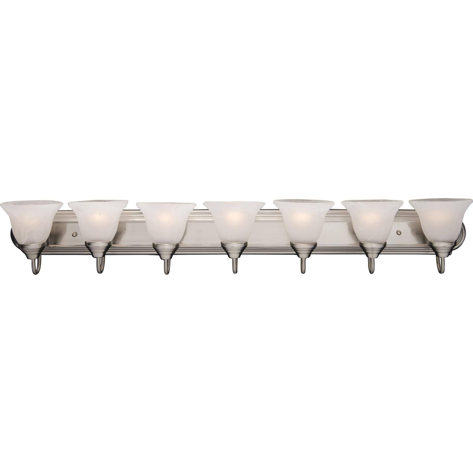 Maxim 8016MRSN Essentials 7-Light Bath Vanity, Satin G7WACK_2BCK