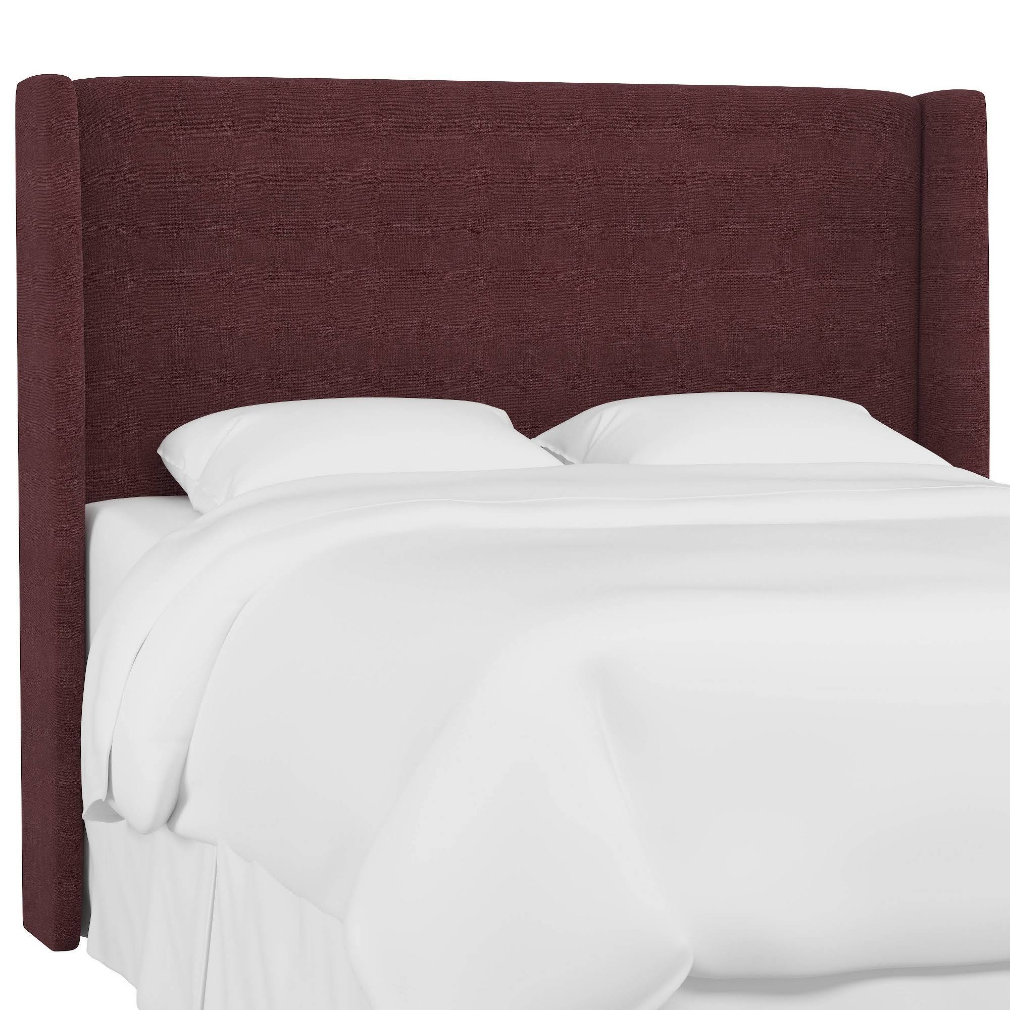 California King Antwerp Wingback Headboard Wine Linen - Project E1PKFV_TRJP