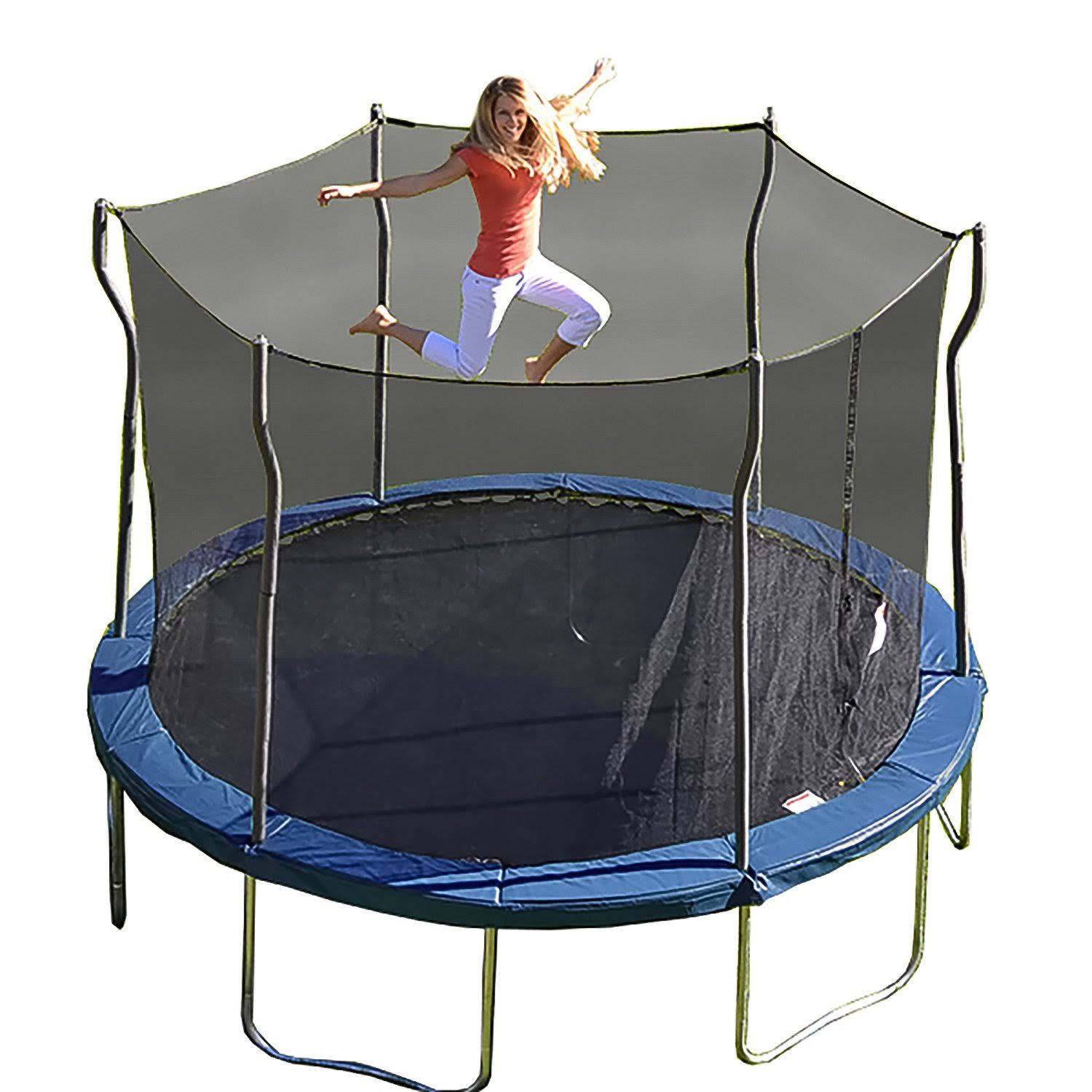 Kinetic Trampolines K12-6BE Trampoline with Enclosure, Blue, 12-YTMNNL_STUQ Kinetic Trampolines K12-6BE Trampoline with Enclosure, Blue, 12-YTMNNL_STUQ