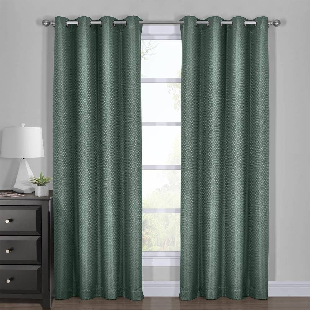 Blackout Curtains Diamond Jacquard Woven Drape Curtains 54 x 8UGWTA_LOCS Blackout Curtains Diamond Jacquard Woven Drape Curtains 54 x 8UGWTA_LOCS