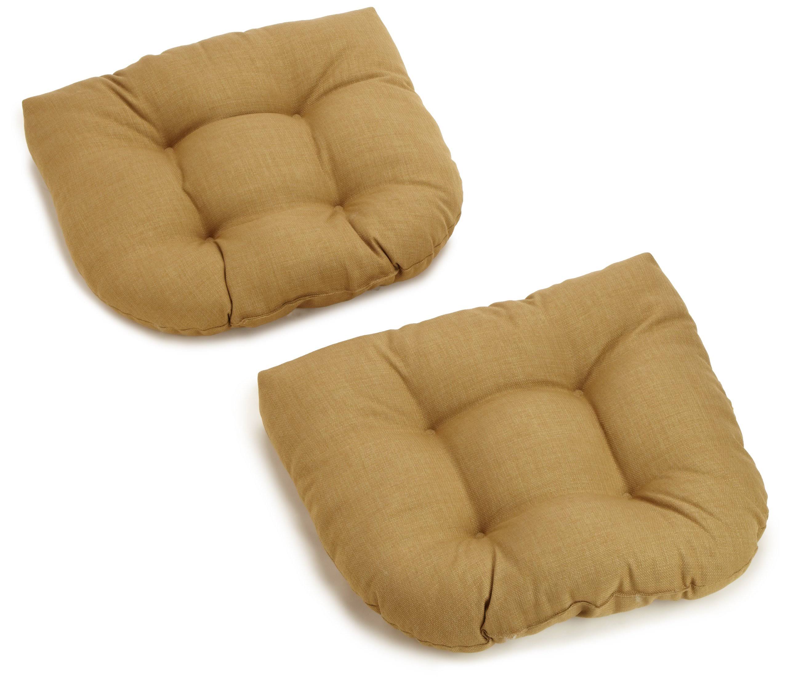 Blazing Needles 19-inch U-Shaped Outdoor Spun Polyester Tufted Dining Chair Cushion (Set of 2) - D6A82I_UBZH Blazing Needles 19-inch U-Shaped Outdoor Spun Polyester Tufted Dining Chair Cushion (Set of 2) - D6A82I_UBZH
