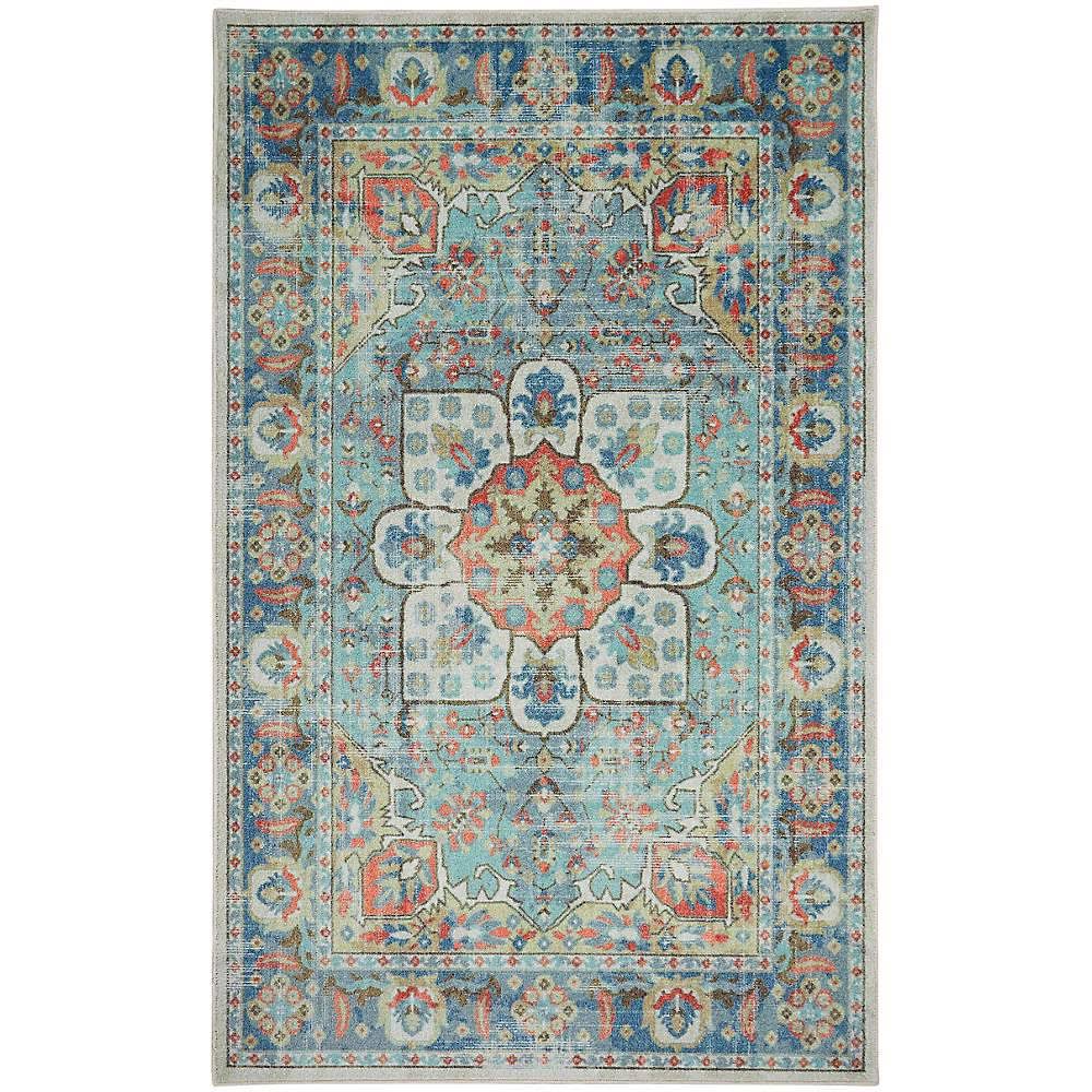 Mohawk Home Sevan Blue 6 ft. x 9 ft. Oriental Area OJJC3C_ULB5
