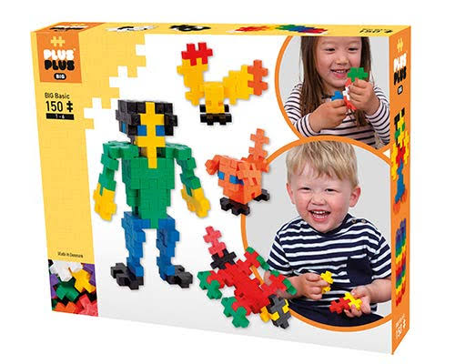 Plus-Plus Kids - 150-Piece Plus-Plus Big Basic Mix - Unisex - 12 Months - 6 Years - 6NWNIS_JSCN