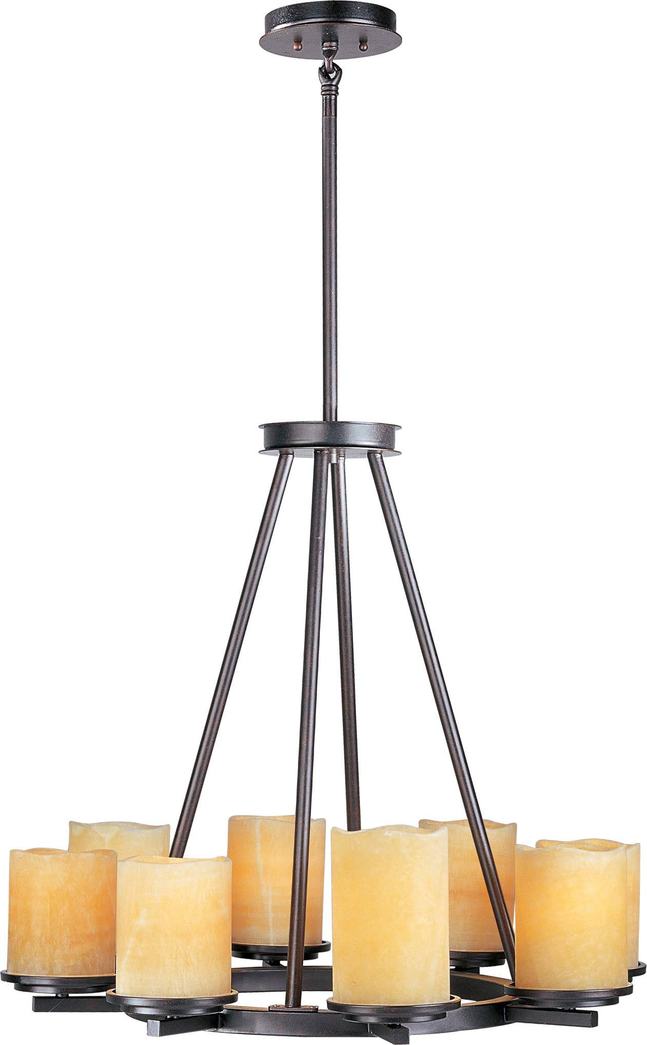 Maxim 21145SCRE Luminous 8-Light Chandelier, Rustic FWHYUA_GWW7 Maxim 21145SCRE Luminous 8-Light Chandelier, Rustic FWHYUA_GWW7