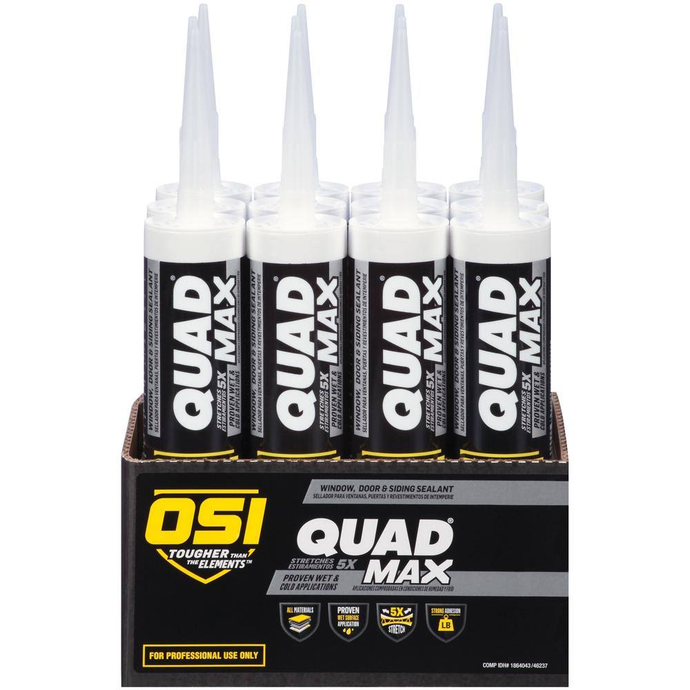 OSI Quad Max 9.5 fl. oz. Blue #856 Exterior/Interior WINDOW, DOOR, and Siding Sealant (12-Pack) XEJHMP_8YNL OSI Quad Max 9.5 fl. oz. Blue #856 Exterior/Interior WINDOW, DOOR, and Siding Sealant (12-Pack) XEJHMP_8YNL