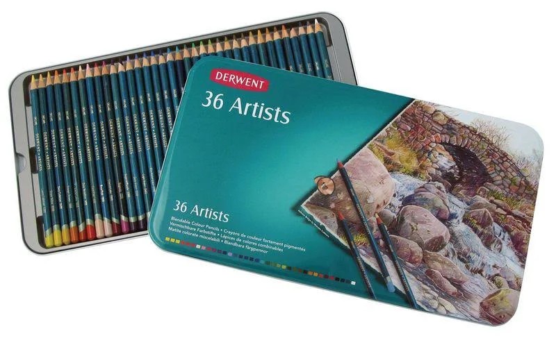 Derwent Artists' Colored Pencil Set, 36-Color Tin B0G2BQ_ODHC Derwent Artists' Colored Pencil Set, 36-Color Tin B0G2BQ_ODHC