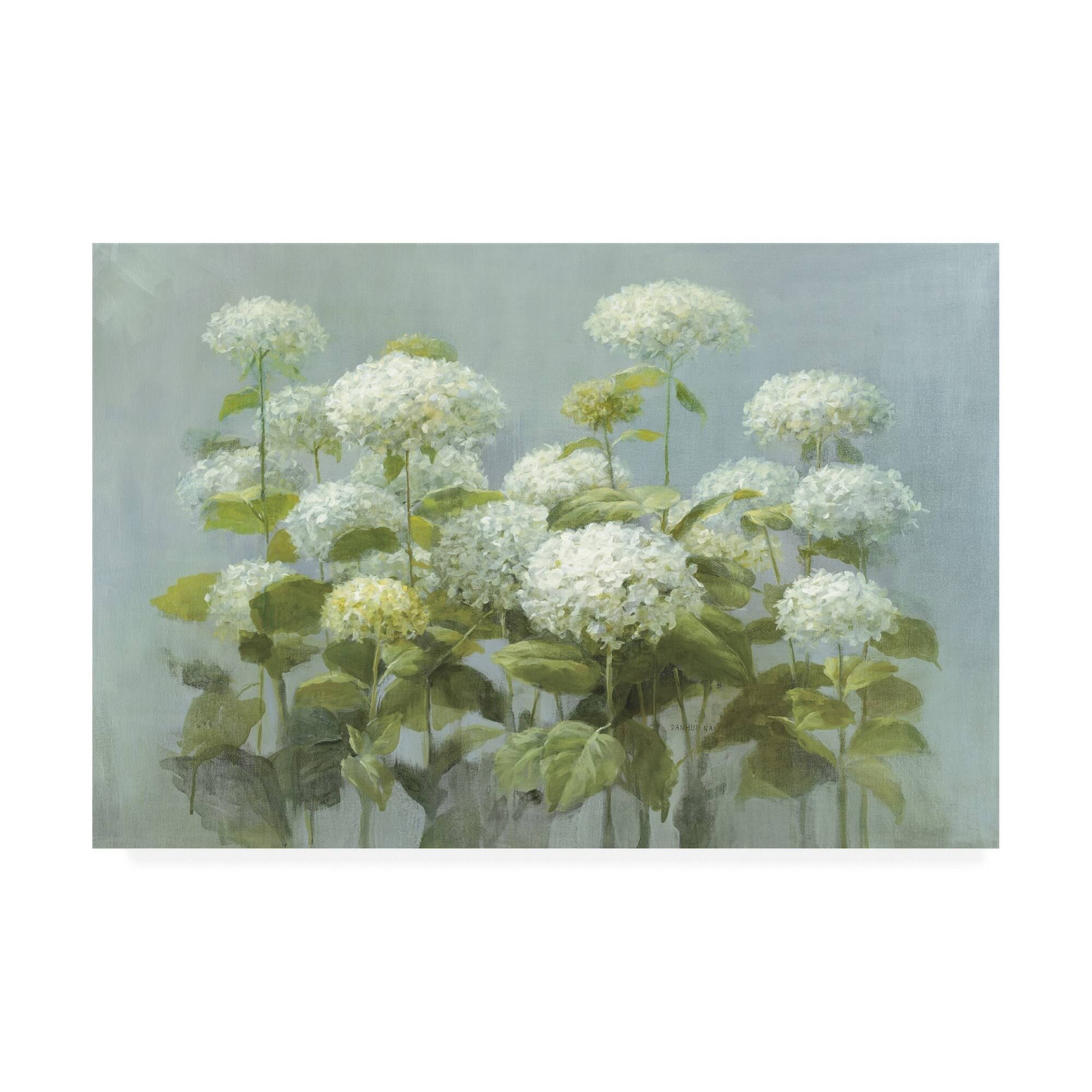 Danhui Nai 'White Hydrangea Garden' Canvas Art - PRSEE0_UB7K Danhui Nai 'White Hydrangea Garden' Canvas Art - PRSEE0_UB7K