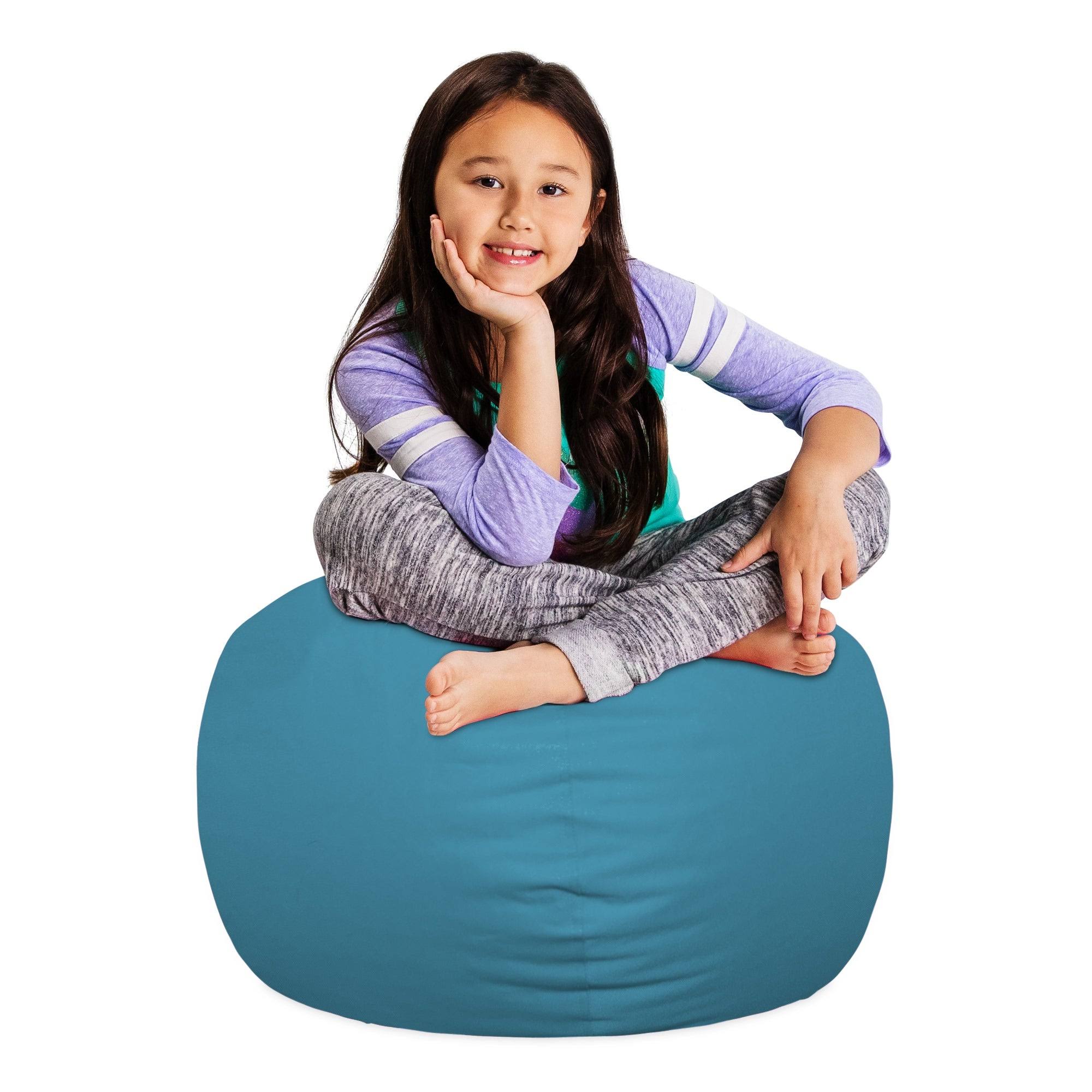 Posh Creations Bean Bag Chair, Big Comfy Bean Bag Chair with Removable and Washable Covers for Kids, Teens and Adults Polyester  T4C1LZ_S8B8