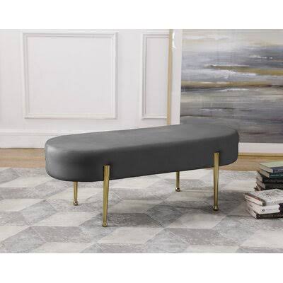 Gravette Upholstered Bench Mercer41 Upholstery: C2XQ5U_GWBV Gravette Upholstered Bench Mercer41 Upholstery: C2XQ5U_GWBV