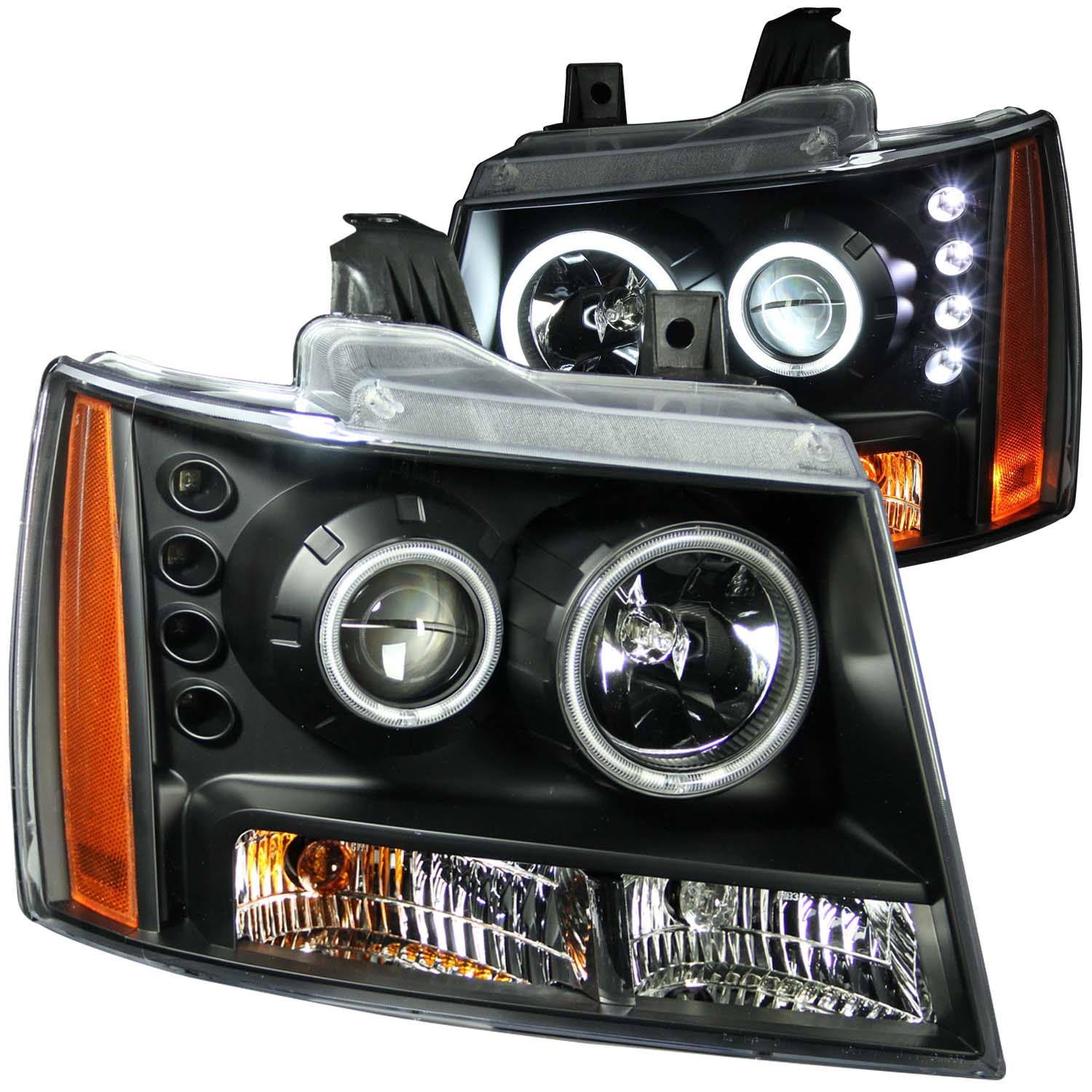 Anzo Projector Headlight Set w/Halo - HHWLPU_JKLD Anzo Projector Headlight Set w/Halo - HHWLPU_JKLD