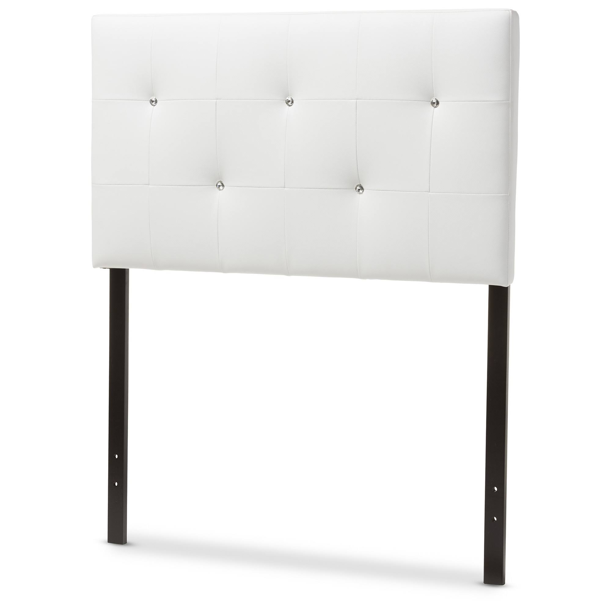 Baxton Studio Kirchem Twin Size Faux Leather Upholstered Headboard JI7CNF_RFQL Baxton Studio Kirchem Twin Size Faux Leather Upholstered Headboard JI7CNF_RFQL