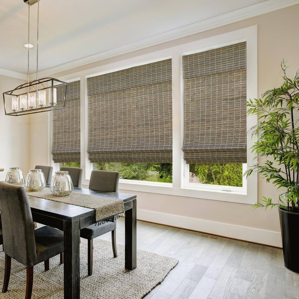 Home Decorators Collection Modern Farmhouse Cut-to-Size Driftwood Flat-Weave Cordless Light-filtering Bamboo Shade - 68.5 in. W UY7WBZ_4LDO Home Decorators Collection Modern Farmhouse Cut-to-Size Driftwood Flat-Weave Cordless Light-filtering Bamboo Shade - 68.5 in. W UY7WBZ_4LDO