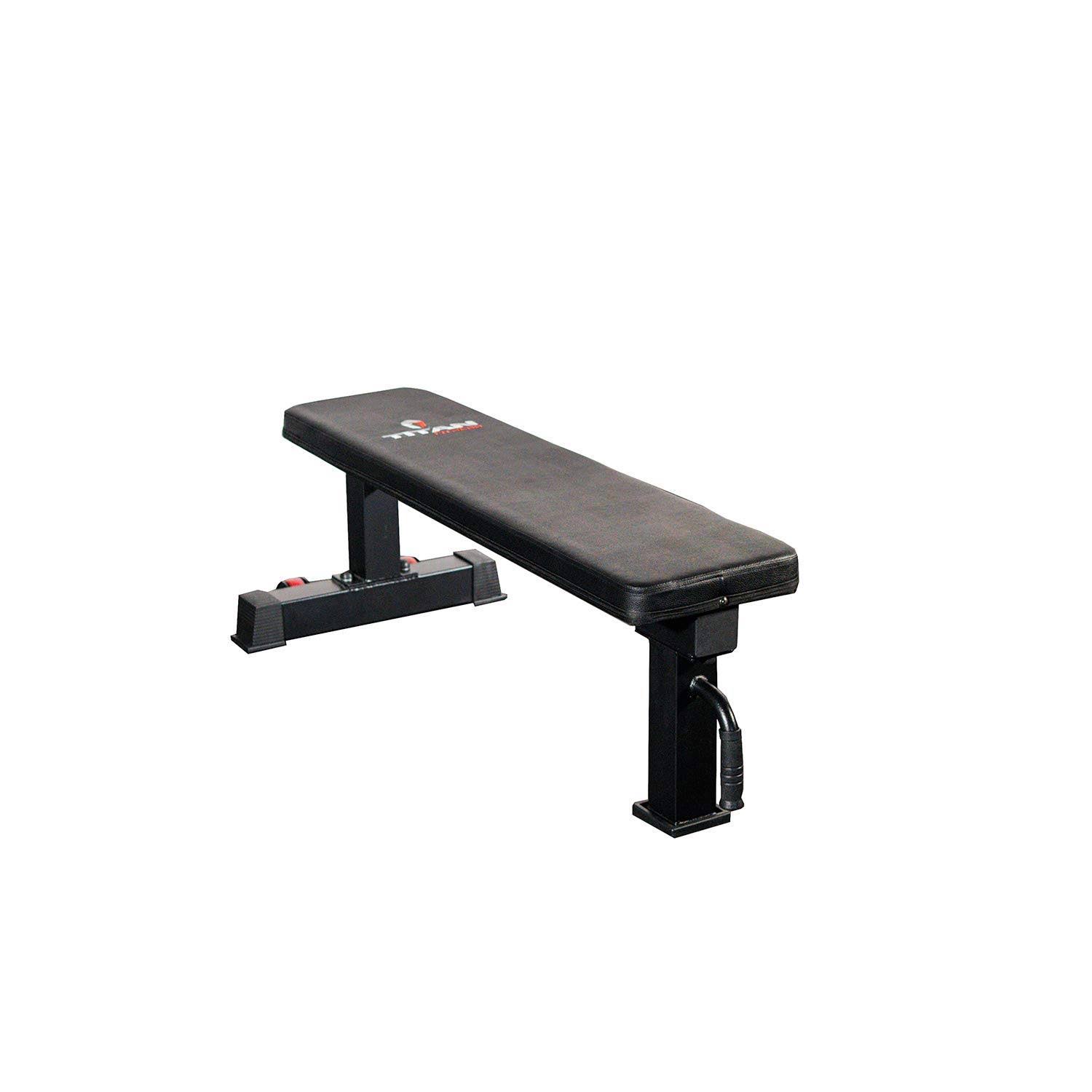 Titan Fitness Tri-Pod Competition Flat Workout Bench, 1,000 lb Capacity, 1HWBBI_QIX6 Titan Fitness Tri-Pod Competition Flat Workout Bench, 1,000 lb Capacity, 1HWBBI_QIX6