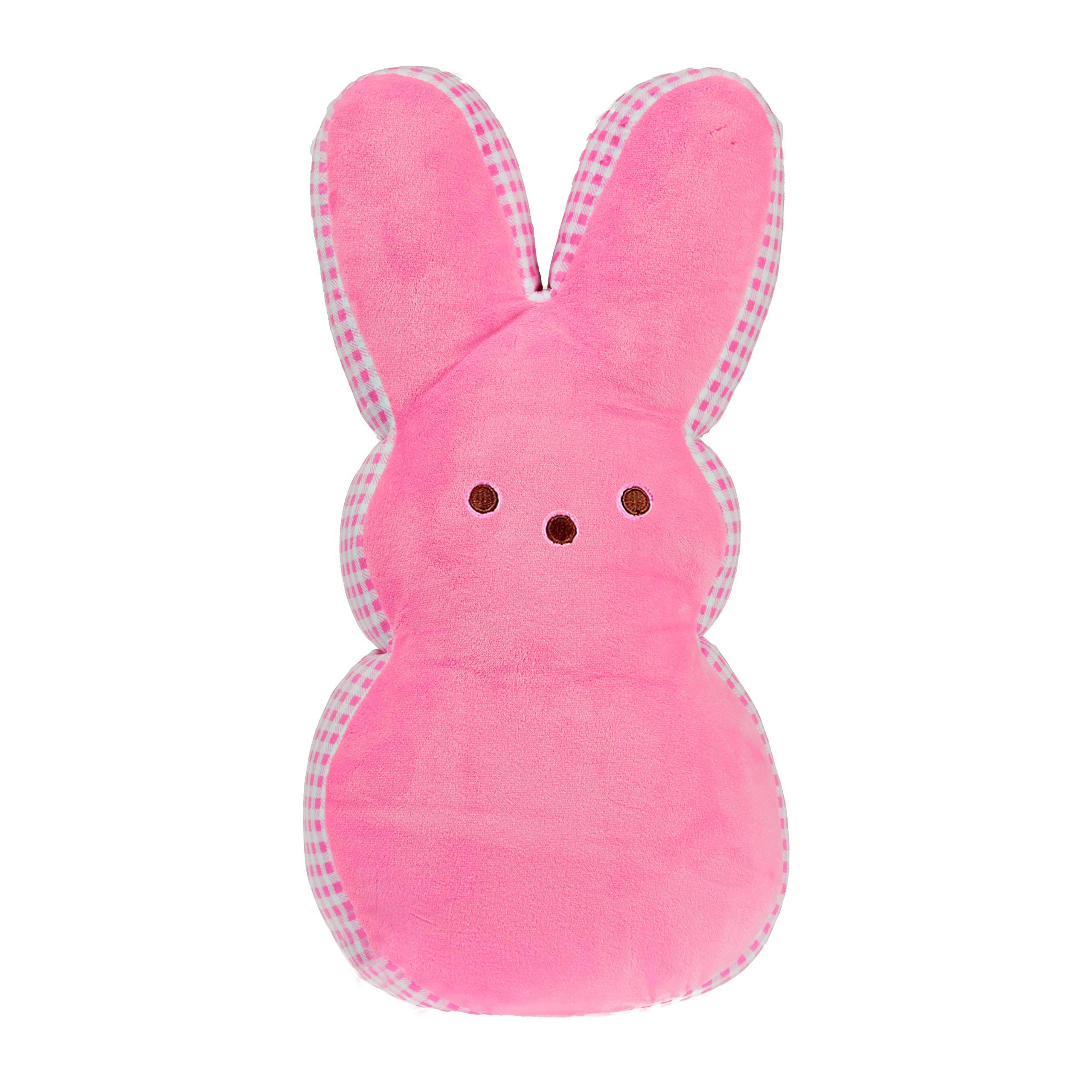 Peeps Bunny 17 inch Plush Easter Stuffed Toy (Pink Check) MHGHPY_LZNR Peeps Bunny 17 inch Plush Easter Stuffed Toy (Pink Check) MHGHPY_LZNR