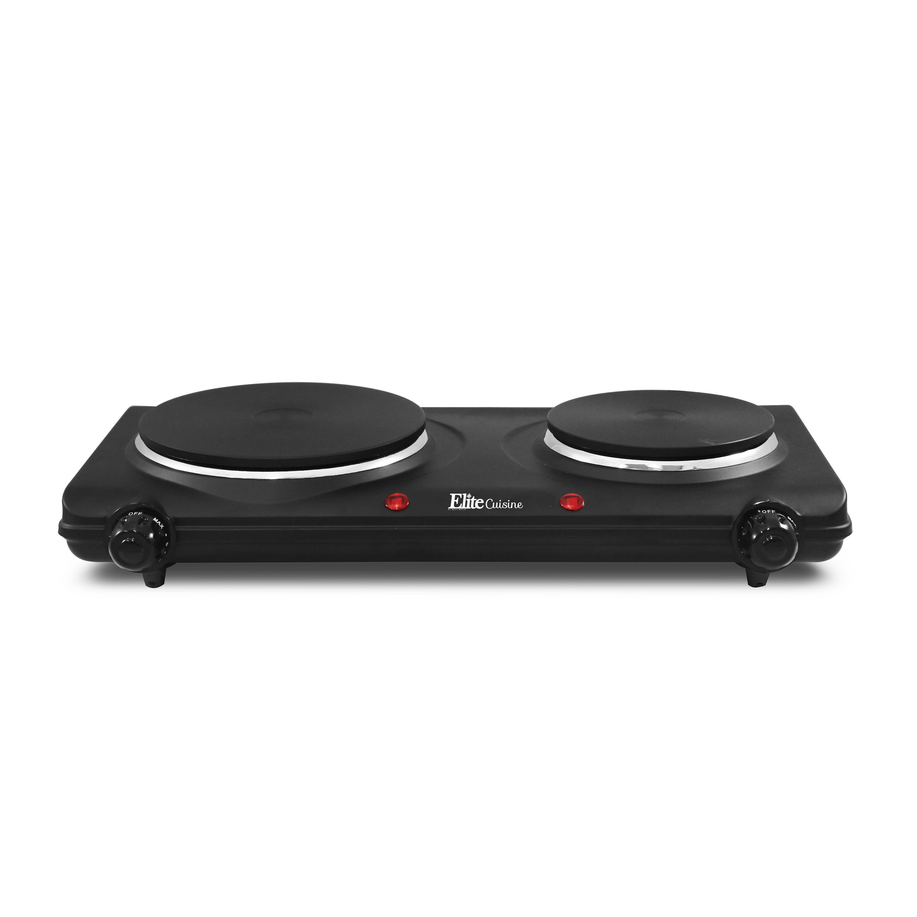 Elite Cuisine Electric Double Cast Burner Hot PLATE, QVB9EH_SXP8 Elite Cuisine Electric Double Cast Burner Hot PLATE, QVB9EH_SXP8