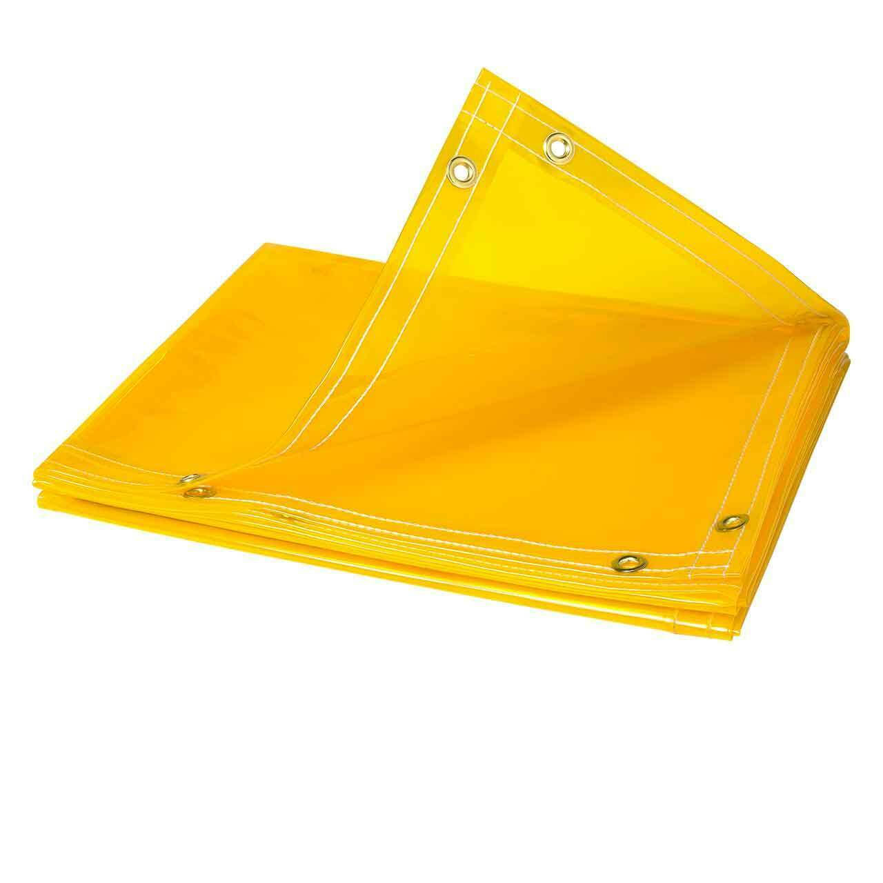 Steiner Flame Retardant Yellow Transparent Vinyl 6 x 8ft Welding Curtain 334-GBEJZS_R2PT Steiner Flame Retardant Yellow Transparent Vinyl 6 x 8ft Welding Curtain 334-GBEJZS_R2PT