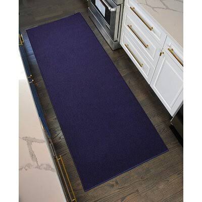 Aubrielle Tufted Navy Blue Area Rug Red Barrel Studio Rug Size: Runner 3' x 21' KH5FAN_4DDX Aubrielle Tufted Navy Blue Area Rug Red Barrel Studio Rug Size: Runner 3' x 21' KH5FAN_4DDX