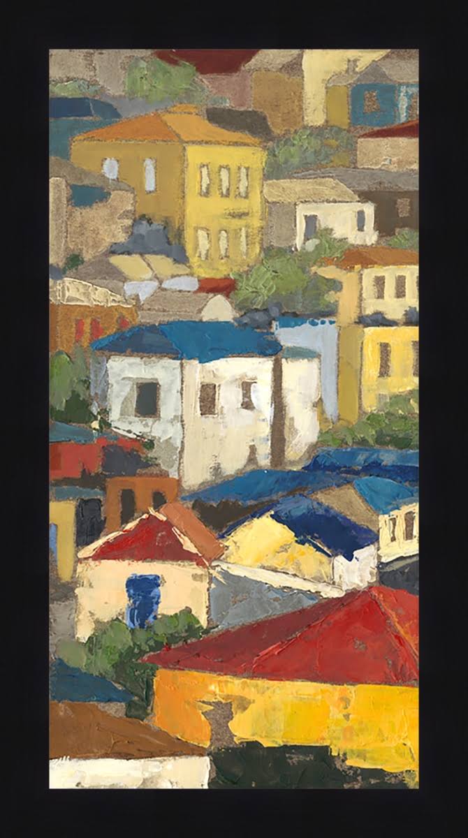 Somerset House Publishing 2334 34 x 19 in. Primary Rooftops I Framed Textured Fine Art RETHPR_NWFC Somerset House Publishing 2334 34 x 19 in. Primary Rooftops I Framed Textured Fine Art RETHPR_NWFC