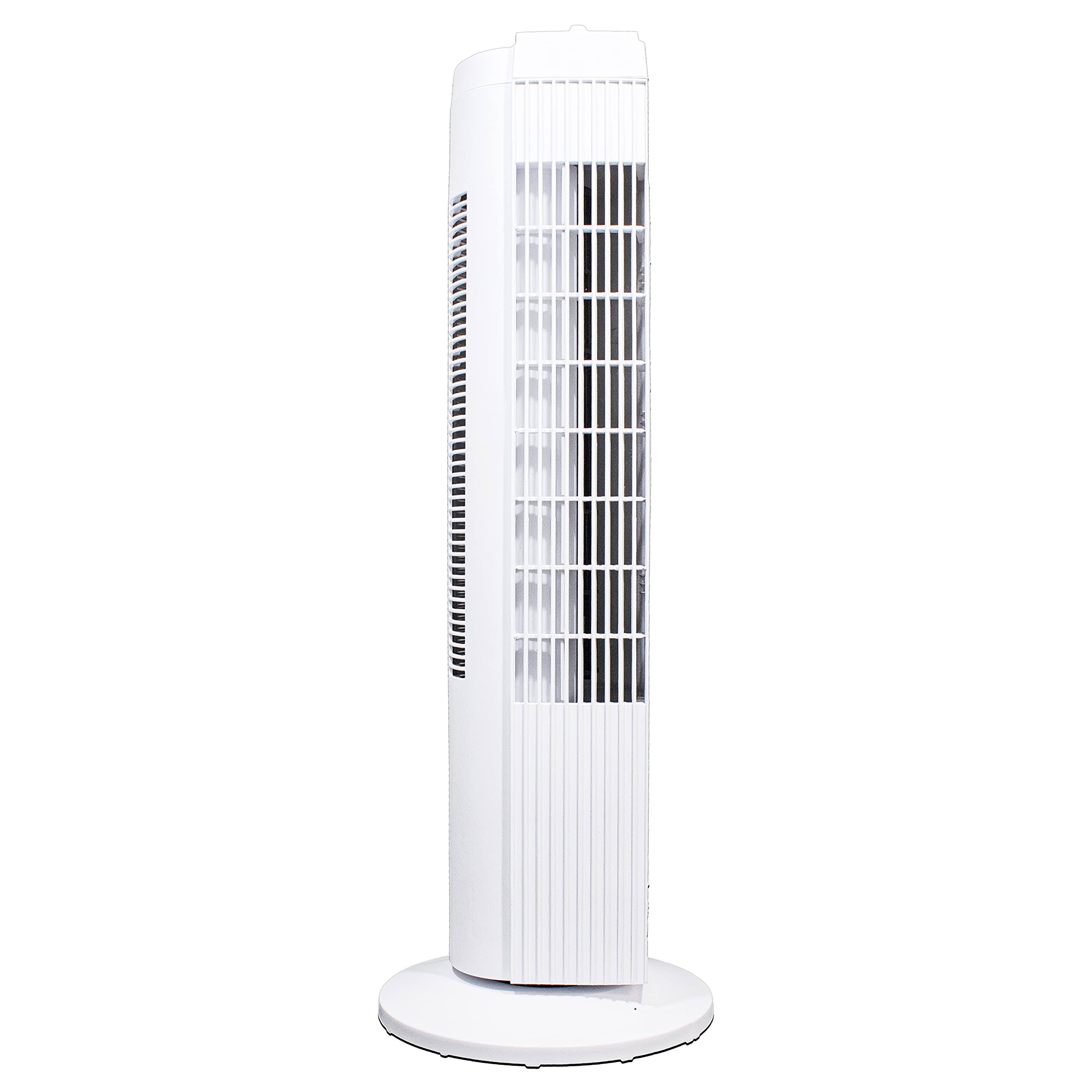 Mainstays 28 inch 3-Speed Oscillating Tower Fan, Fz10-19mw, PNP7D5_HVS8 Mainstays 28 inch 3-Speed Oscillating Tower Fan, Fz10-19mw, PNP7D5_HVS8