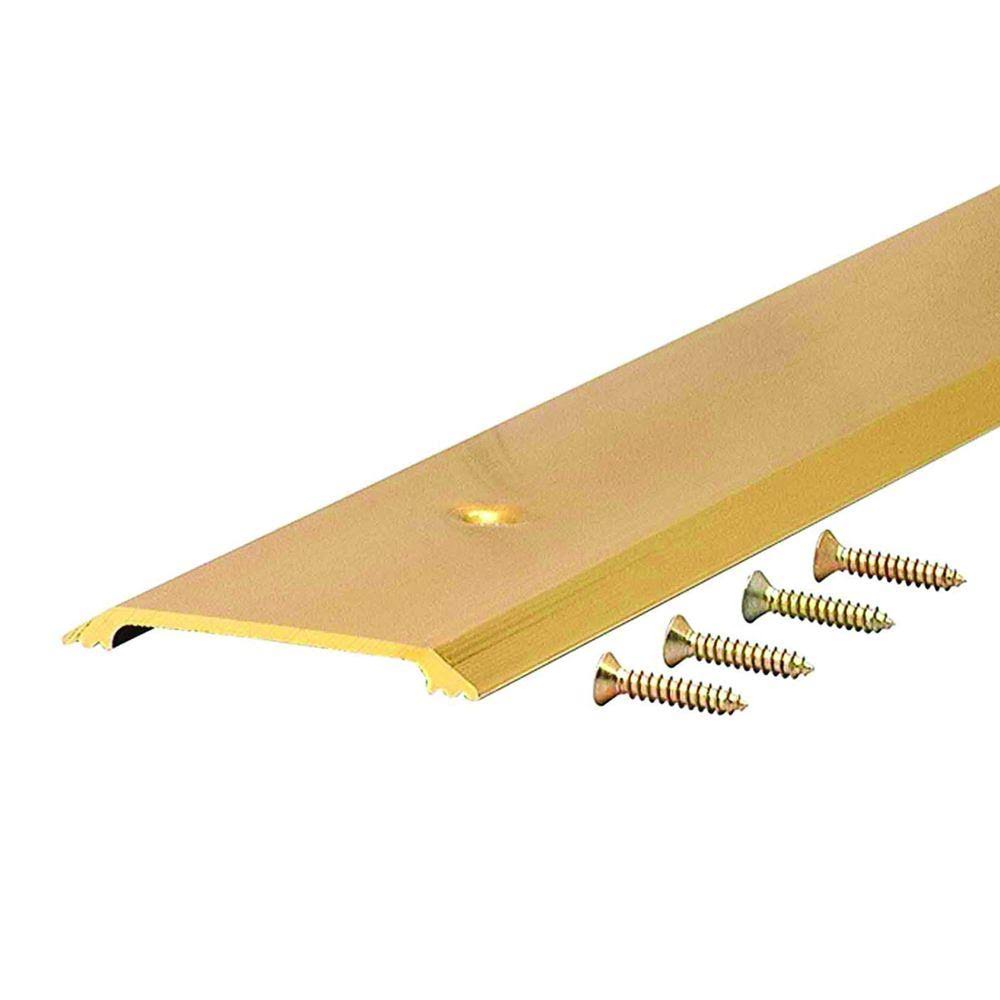 M-D Building Products Flat Top 2-1/2 in. x 50-1/2 in. Brite Gold Aluminum Saddle Door YG0SDD_8ZDL M-D Building Products Flat Top 2-1/2 in. x 50-1/2 in. Brite Gold Aluminum Saddle Door YG0SDD_8ZDL