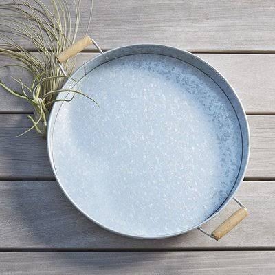 Hoyleton Tray Laurel Foundry Modern Farmhouse Color Galvanized 18AXST_DVAZ Hoyleton Tray Laurel Foundry Modern Farmhouse Color Galvanized 18AXST_DVAZ