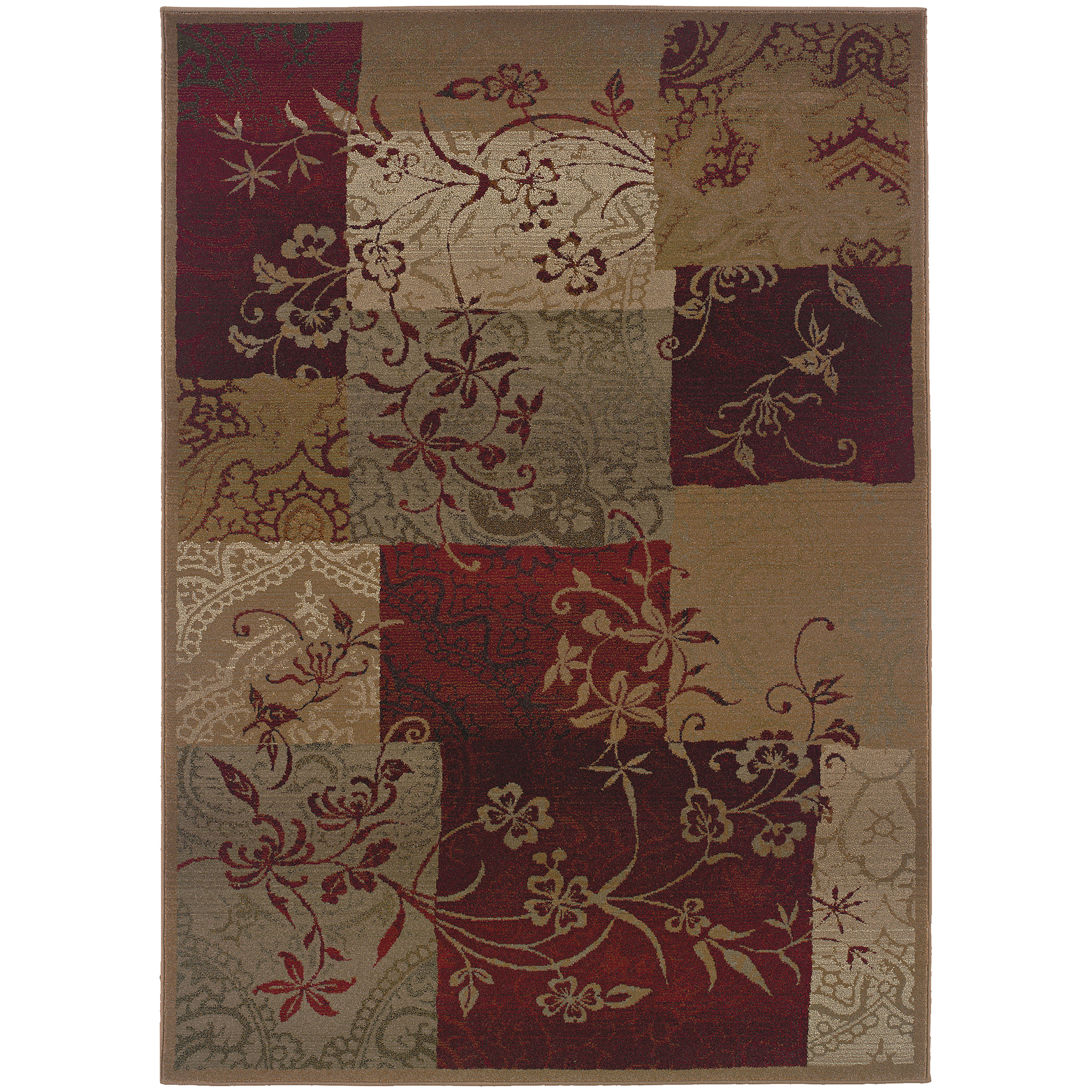 Oriental Weavers Genesis 080X1 Red Area Rug 7'EKFNSC_8E22 Oriental Weavers Genesis 080X1 Red Area Rug 7'EKFNSC_8E22